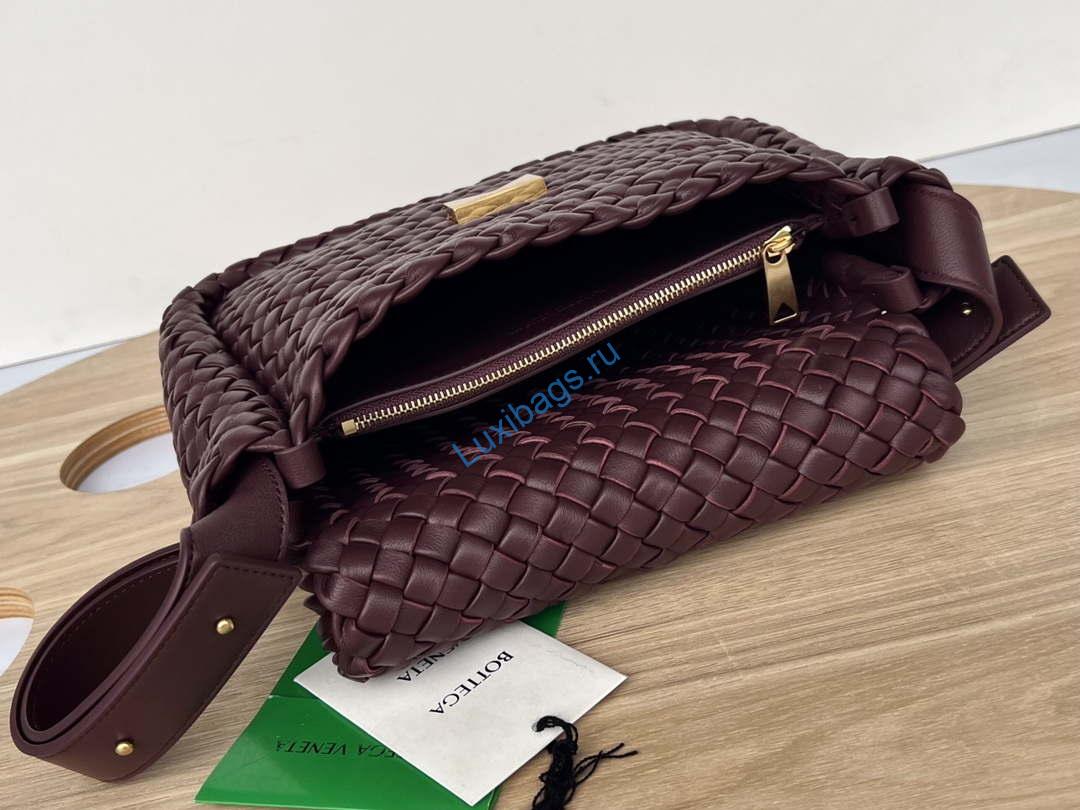 Bottega Veneta BV 709418 Small Cobble Shoulder Bag Wine Red | bottega veneta bv 709418 small cobble shoulder bag wine red 006