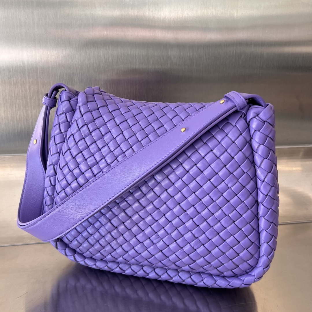 Bottega Veneta BV 762711 Mini Cobble Shoulder Bag Purple | bottega veneta bv 762711 mini cobble shoulder bag purple 004
