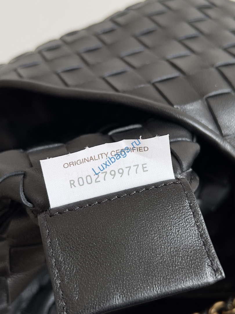 Bottega Veneta BV 776768 Sardine With Chain Black | bottega veneta bv 776768 sardine with chain black 006