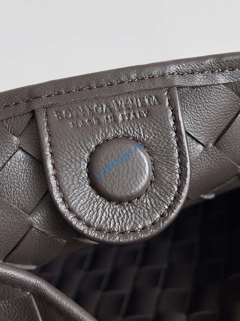 Bottega Veneta BV 776768 Sardine With Chain Dark Brown | bottega veneta bv 776768 sardine with chain dark brown 007