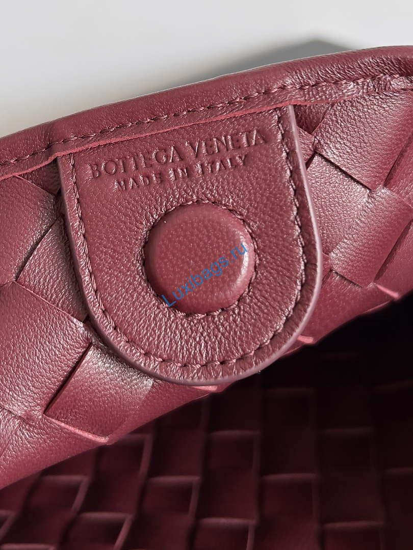 Bottega Veneta BV 776768 Sardine With Chain Red | bottega veneta bv 776768 sardine with chain red 008