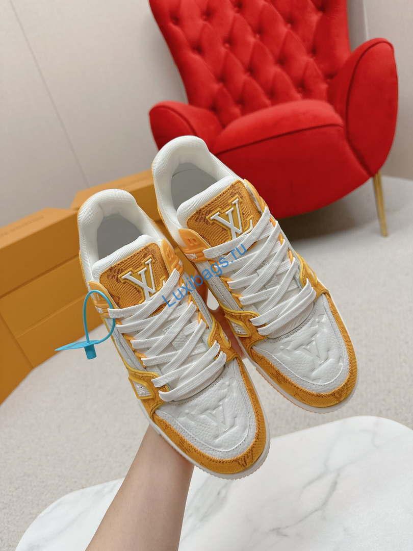 Louis Vuitton 1A9JG2 Men Women's LV Trainer Sneaker L62486 | louis vuitton 1a9jg2 men womens lv trainer sneaker l62486 04