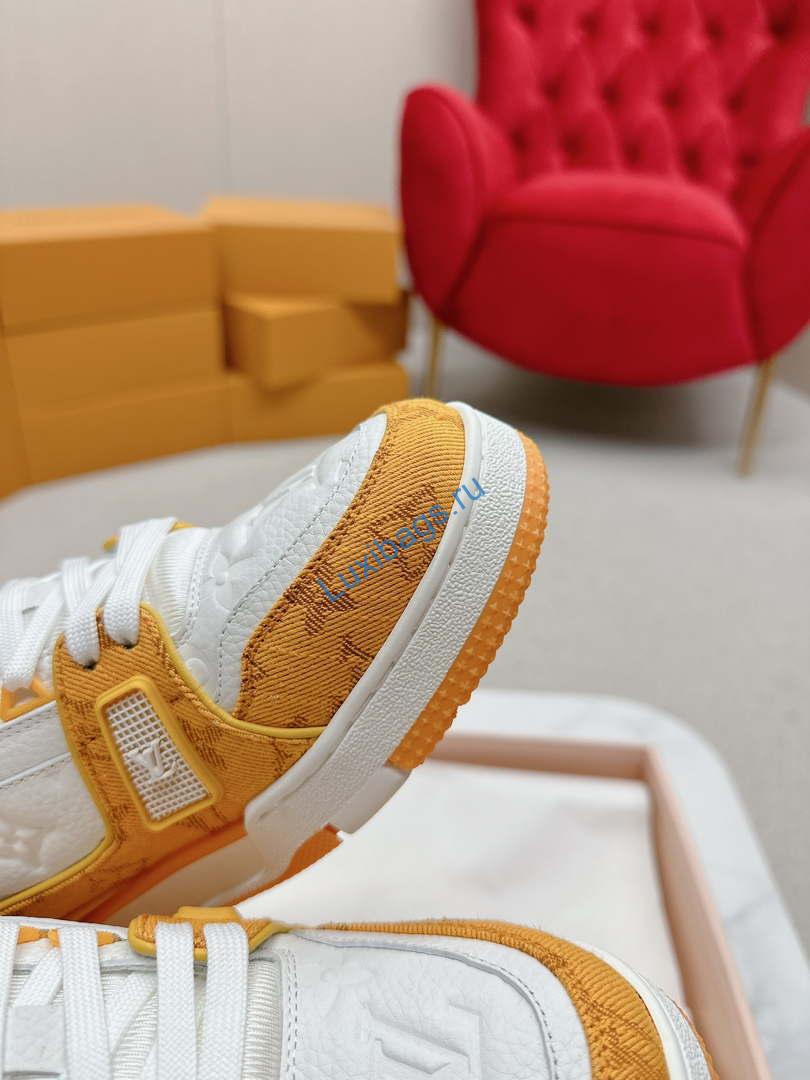 Louis Vuitton 1A9JG2 Men Women's LV Trainer Sneaker L62486 | louis vuitton 1a9jg2 men womens lv trainer sneaker l62486 08