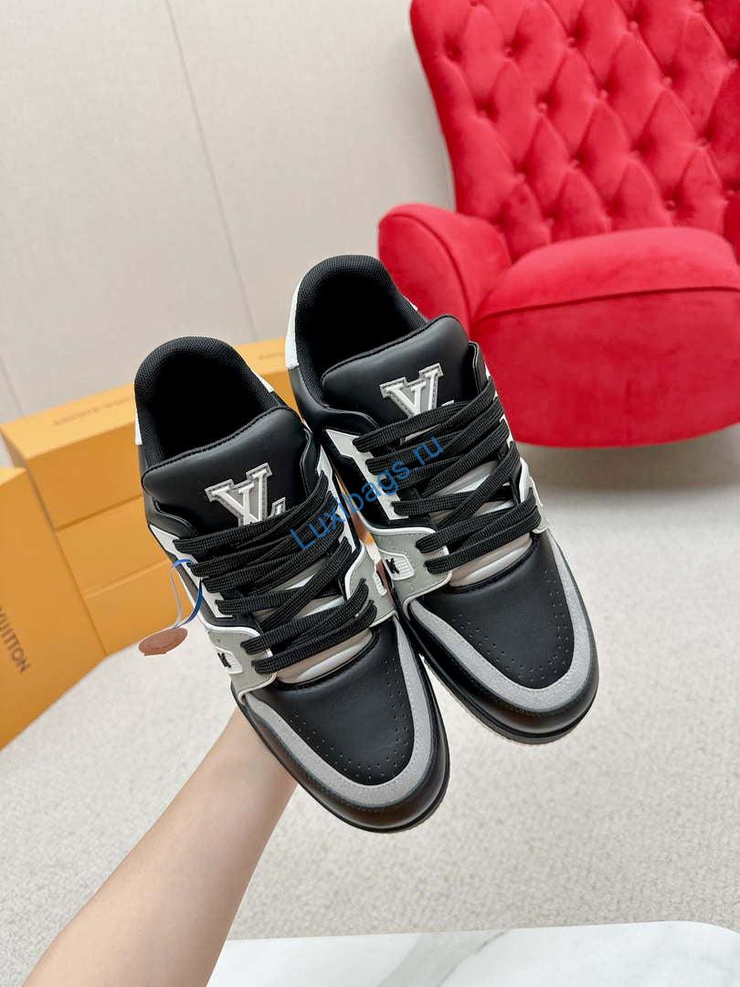 Louis Vuitton 1ABFAF Men Women's LV Trainer Sneaker L62461 | louis vuitton 1abfaf men womens lv trainer sneaker l62461 04