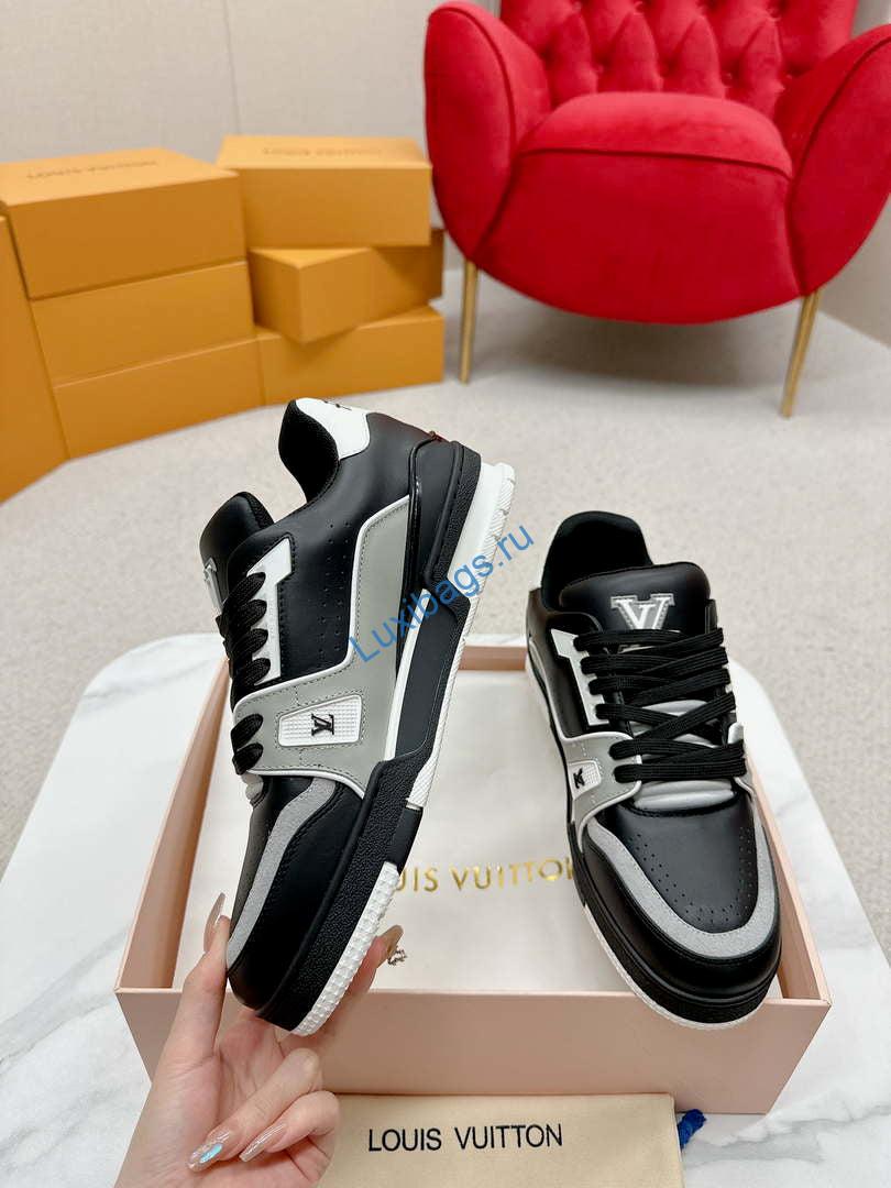 Louis Vuitton 1ABFAF Men Women's LV Trainer Sneaker L62461 | louis vuitton 1abfaf men womens lv trainer sneaker l62461 07