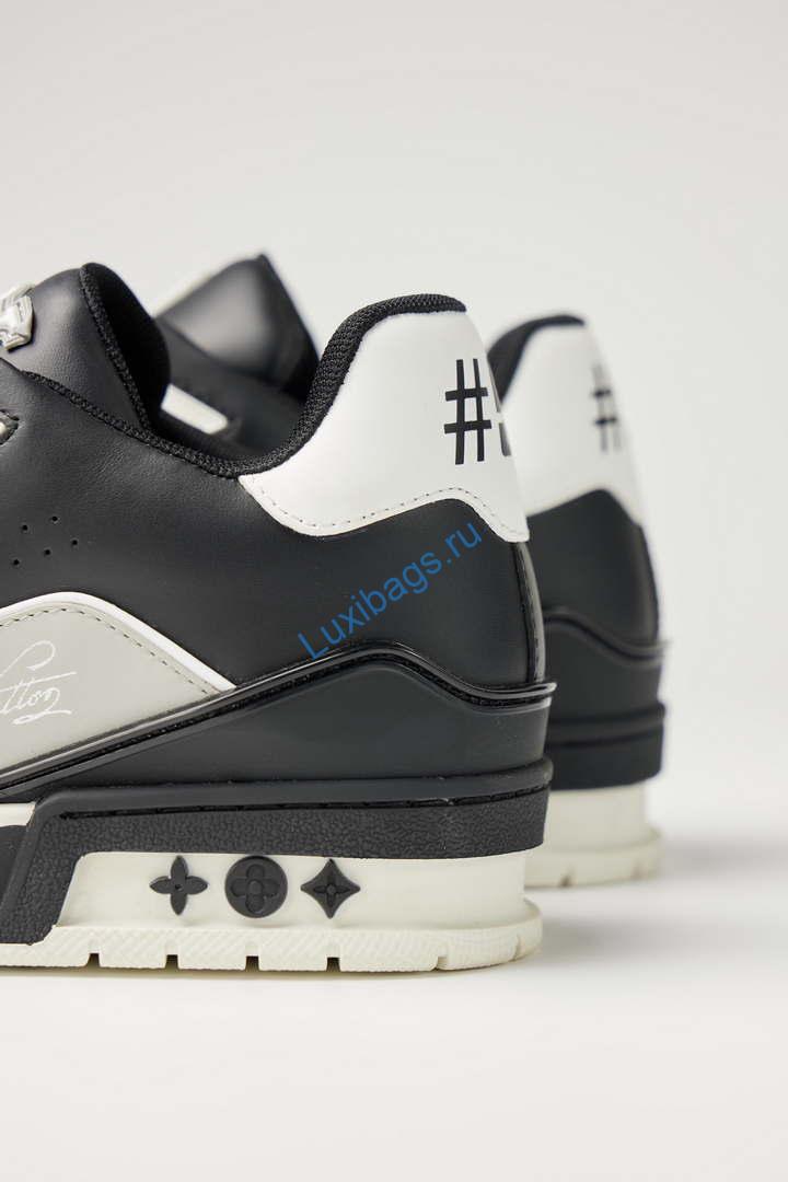 Louis Vuitton 1ABFAF Men Women's LV Trainer Sneaker L62464 | louis vuitton 1abfaf men womens lv trainer sneaker l62464 03