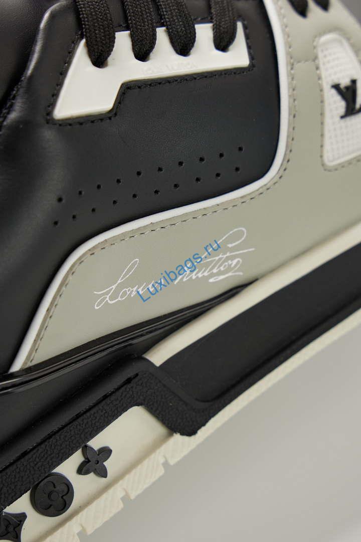 Louis Vuitton 1ABFAF Men Women's LV Trainer Sneaker L62464 | louis vuitton 1abfaf men womens lv trainer sneaker l62464 08