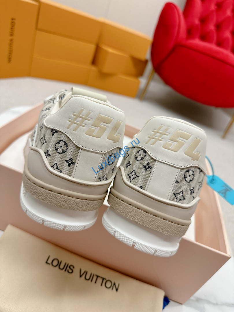 Louis Vuitton 1ABG0H Men Women's LV Trainer Sneaker L62475 | louis vuitton 1abg0h men womens lv trainer sneaker l62475 09