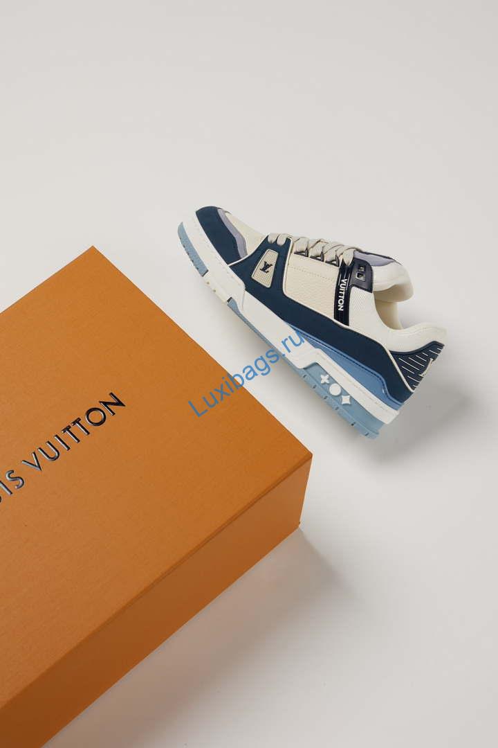 Louis Vuitton 1ABLUR Men Women's LV Trainer Sneaker L62468 | louis vuitton 1ablur men womens lv trainer sneaker l62468 03
