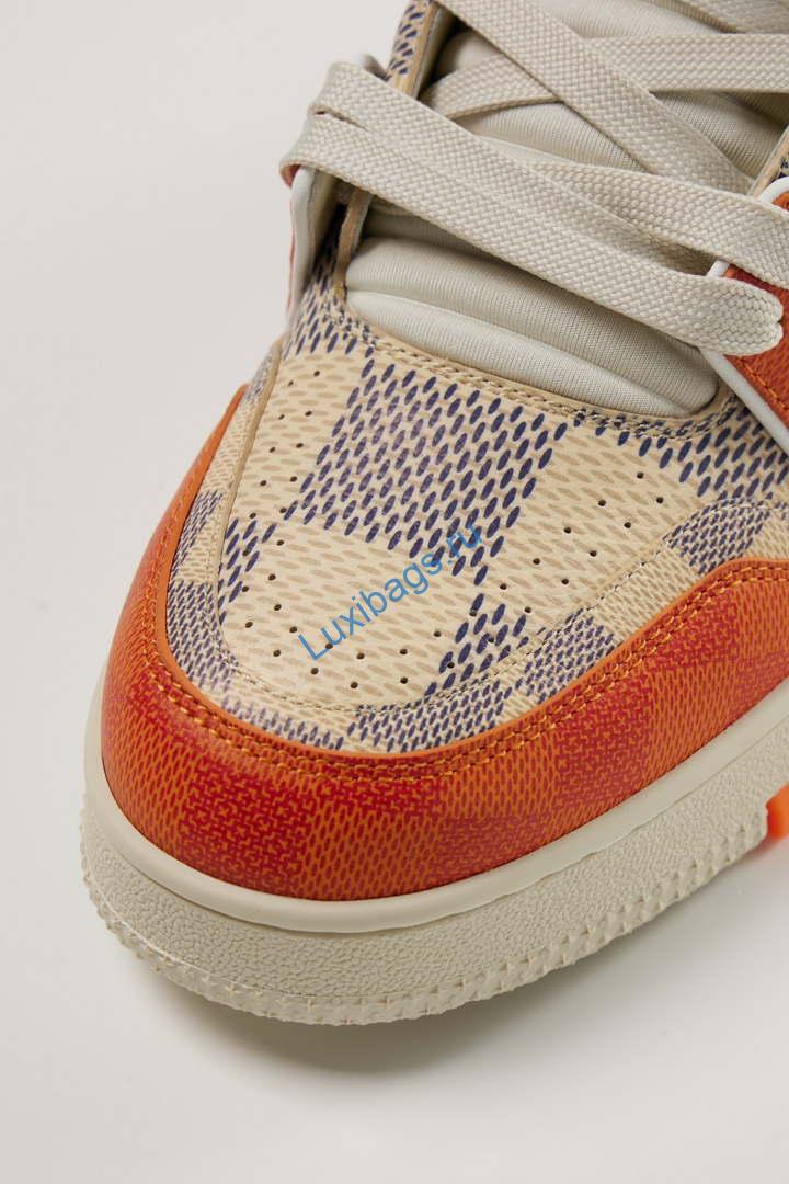 Louis Vuitton 1AC58D Men Women's LV Trainer Sneaker L62409 | louis vuitton 1ac58d men womens lv trainer sneaker l62409 04