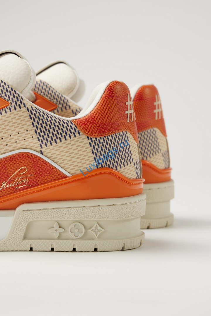 Louis Vuitton 1AC58D Men Women's LV Trainer Sneaker L62409 | louis vuitton 1ac58d men womens lv trainer sneaker l62409 08