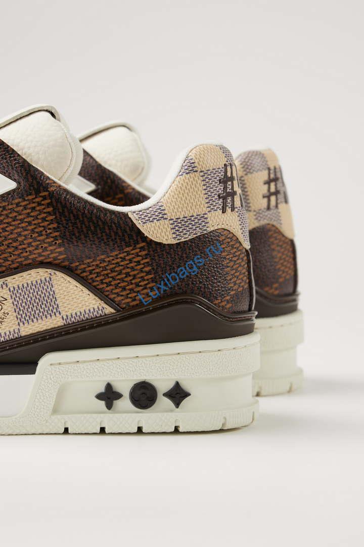 Louis Vuitton 1AC58D Men Women's LV Trainer Sneaker L62410 | louis vuitton 1ac58d men womens lv trainer sneaker l62410 09