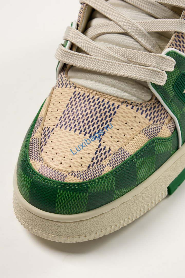 Louis Vuitton 1AC58D Men Women's LV Trainer Sneaker L62411 | louis vuitton 1ac58d men womens lv trainer sneaker l62411 04
