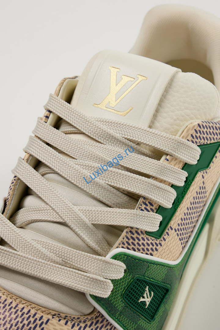 Louis Vuitton 1AC58D Men Women's LV Trainer Sneaker L62411 | louis vuitton 1ac58d men womens lv trainer sneaker l62411 05