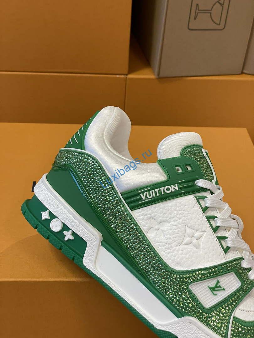 Louis Vuitton 1AC5AL Men Women's LV Trainer Sneaker L62391 | louis vuitton 1ac5al men womens lv trainer sneaker l62391 05