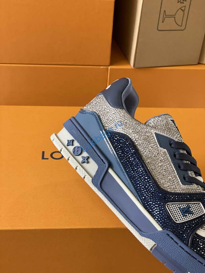 Louis Vuitton 1AC5AL Men Women's LV Trainer Sneaker L62395 | louis vuitton 1ac5al men womens lv trainer sneaker l62395 06