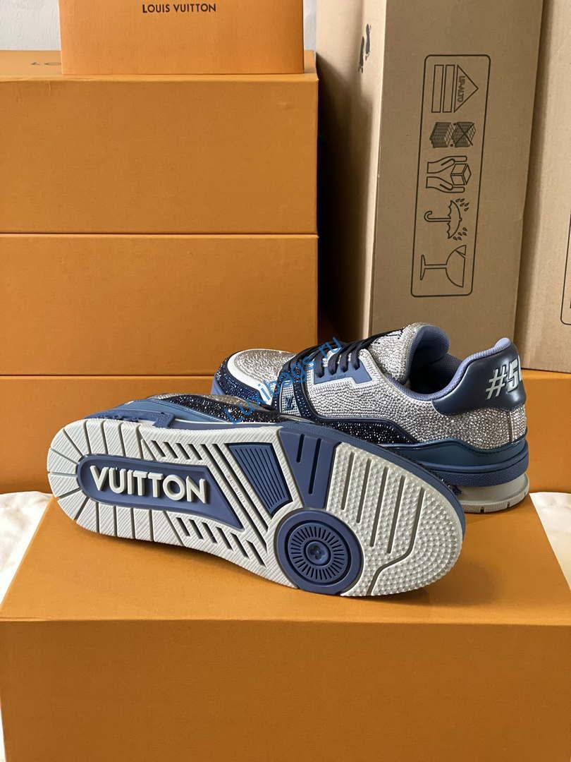 Louis Vuitton 1AC5AL Men Women's LV Trainer Sneaker L62395 | louis vuitton 1ac5al men womens lv trainer sneaker l62395 09