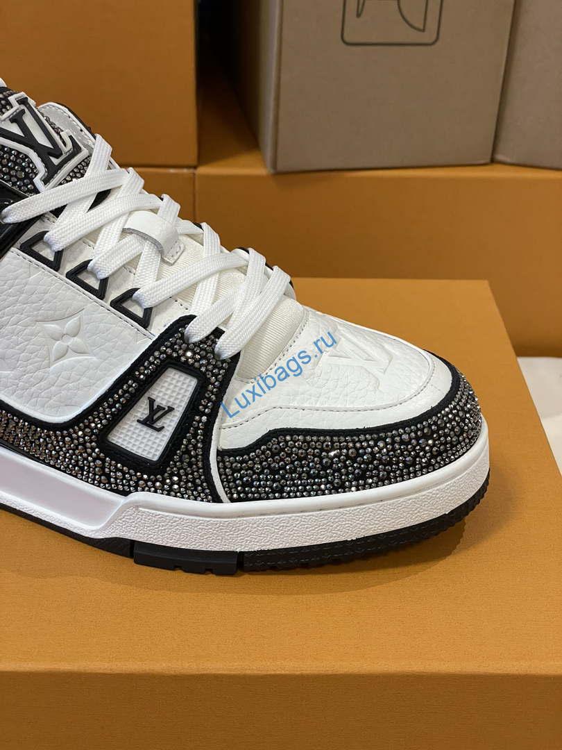 Louis Vuitton 1AC5AL Men Women's LV Trainer Sneaker L62396 | louis vuitton 1ac5al men womens lv trainer sneaker l62396 05
