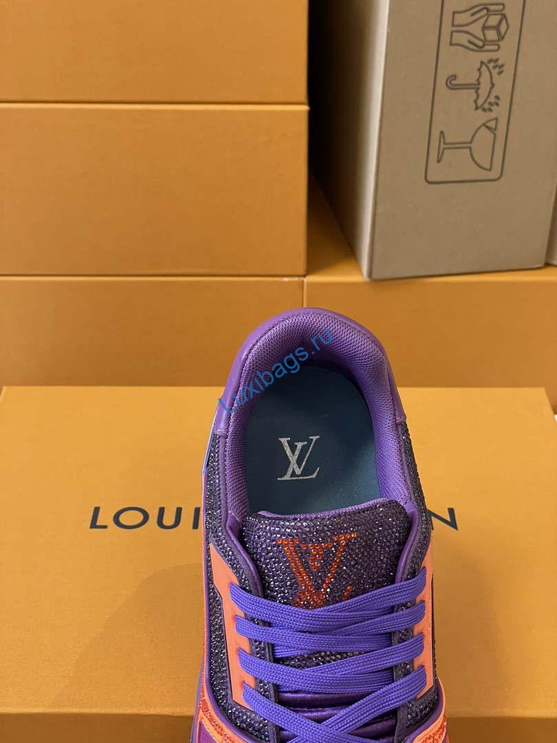 Louis Vuitton 1AC5AL Men Women's LV Trainer Sneaker L62399 | louis vuitton 1ac5al men womens lv trainer sneaker l62398 15