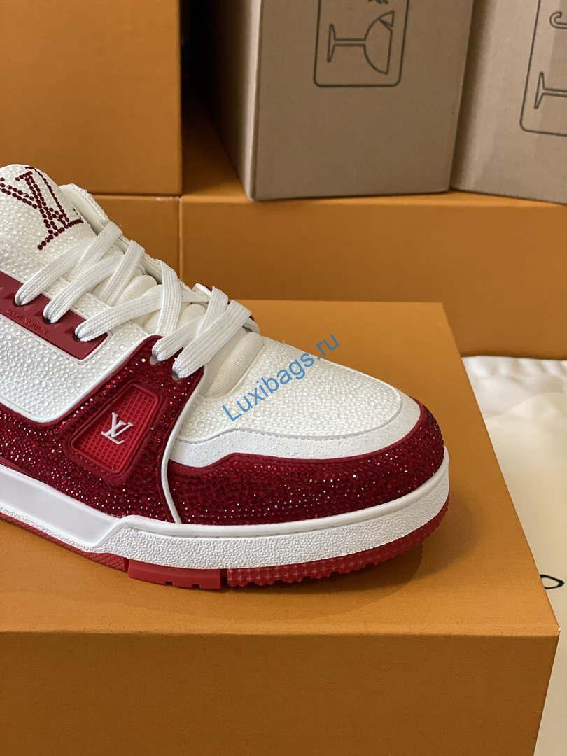 Louis Vuitton 1AC5AL Men Women's LV Trainer Sneaker L62402 | louis vuitton 1ac5al men womens lv trainer sneaker l62402 05