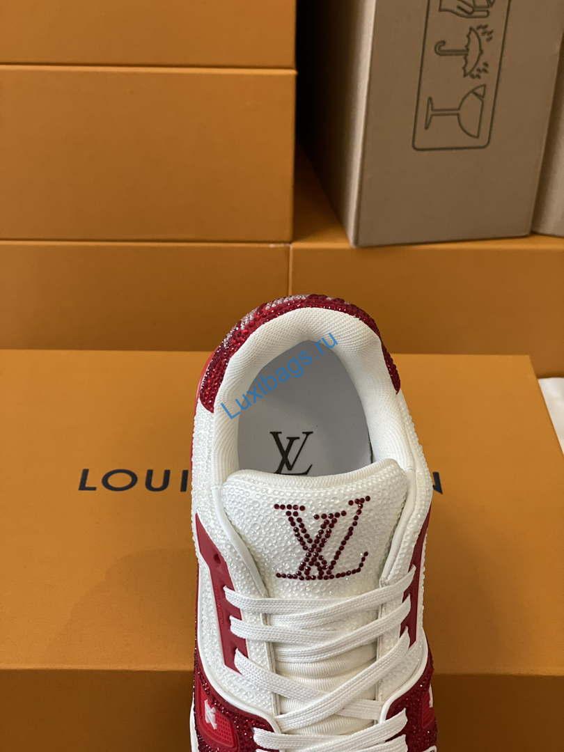 Louis Vuitton 1AC5AL Men Women's LV Trainer Sneaker L62402 | louis vuitton 1ac5al men womens lv trainer sneaker l62402 07