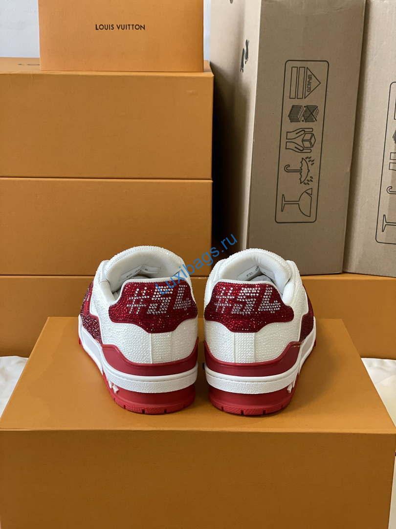 Louis Vuitton 1AC5AL Men Women's LV Trainer Sneaker L62402 | louis vuitton 1ac5al men womens lv trainer sneaker l62402 08