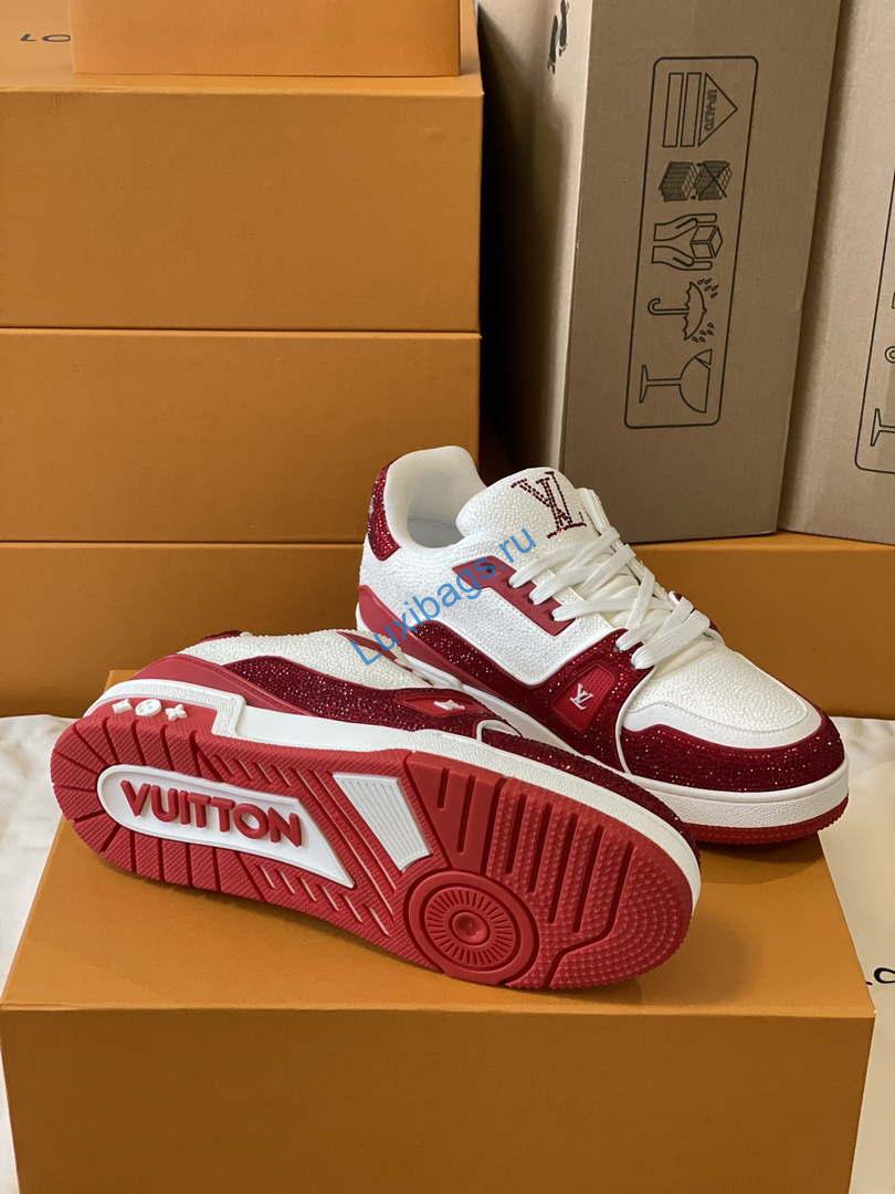 Louis Vuitton 1AC5AL Men Women's LV Trainer Sneaker L62402 | louis vuitton 1ac5al men womens lv trainer sneaker l62402 09