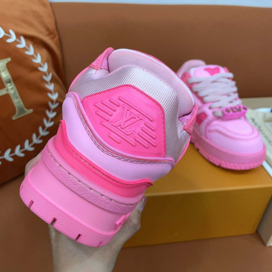Louis Vuitton 1AC5C9 Men Women's LV Trainer Sneaker L62456 | louis vuitton 1ac5c9 men womens lv trainer sneaker l62450 59