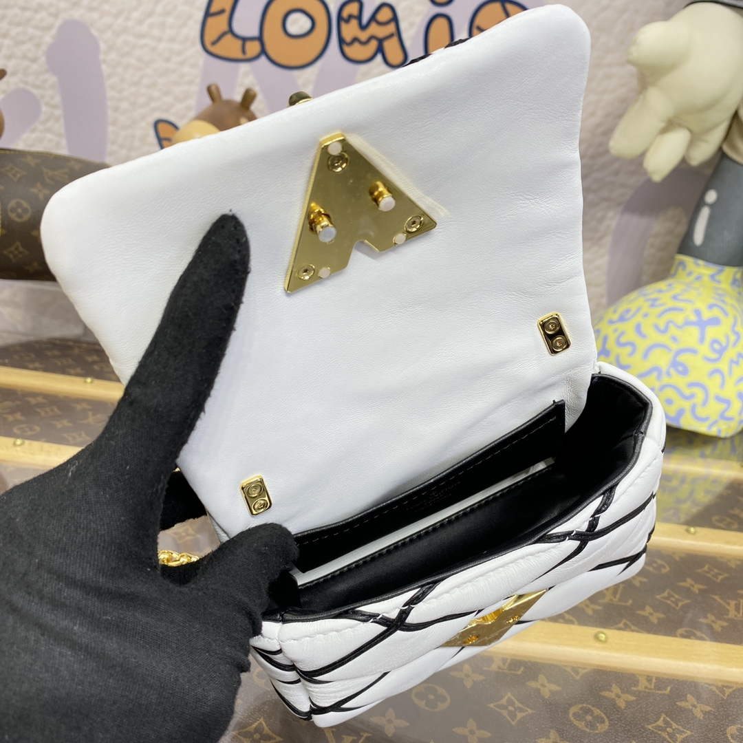 LV M23762 Louis Vuitton Pico GO-14 Bag Black/White | lv m23762 louis vuitton pico go 14 bag black white 9