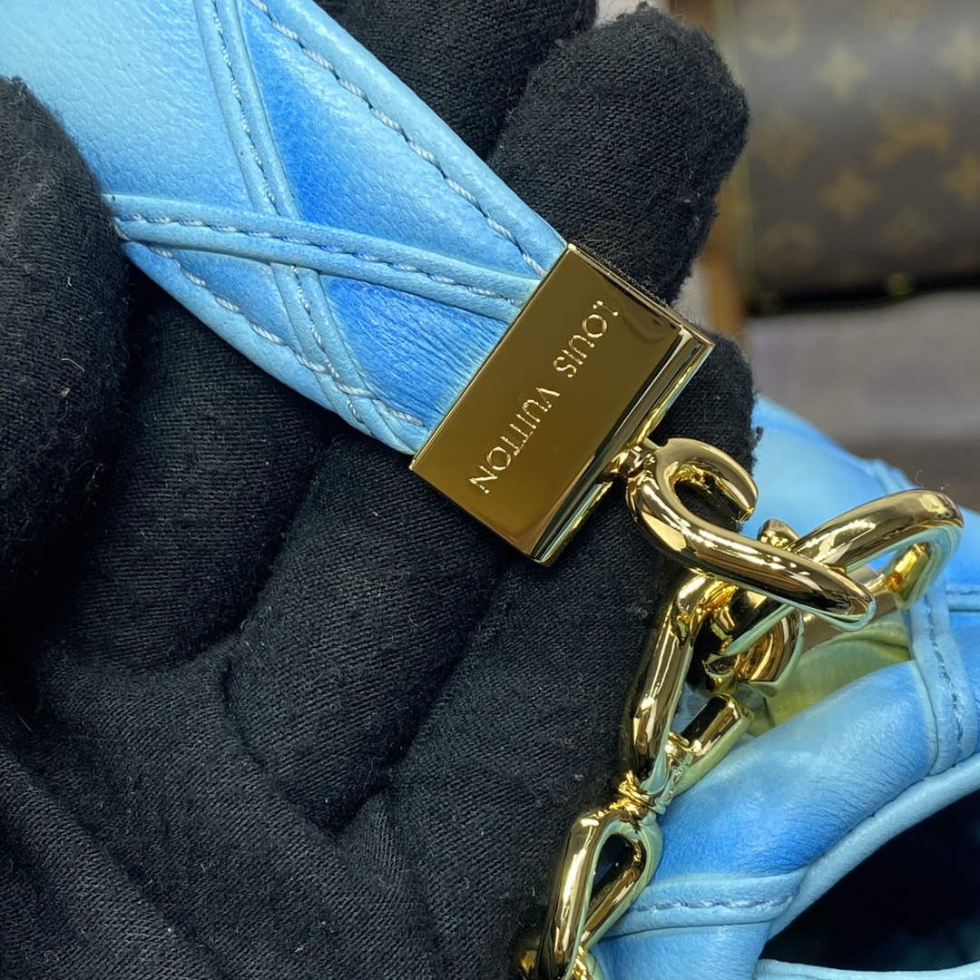 LV M24185 Louis Vuitton GO-14 MM Bag Lagoon Turquoise Blue | lv m24185 louis vuitton go 14 mm bag lagoon turquoise blue 6