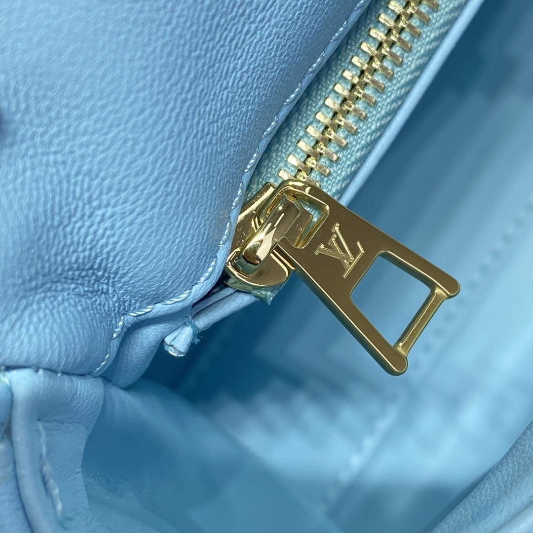 LV M24185 Louis Vuitton GO-14 MM Bag Lagoon Turquoise Blue | lv m24185 louis vuitton go 14 mm bag lagoon turquoise blue 7