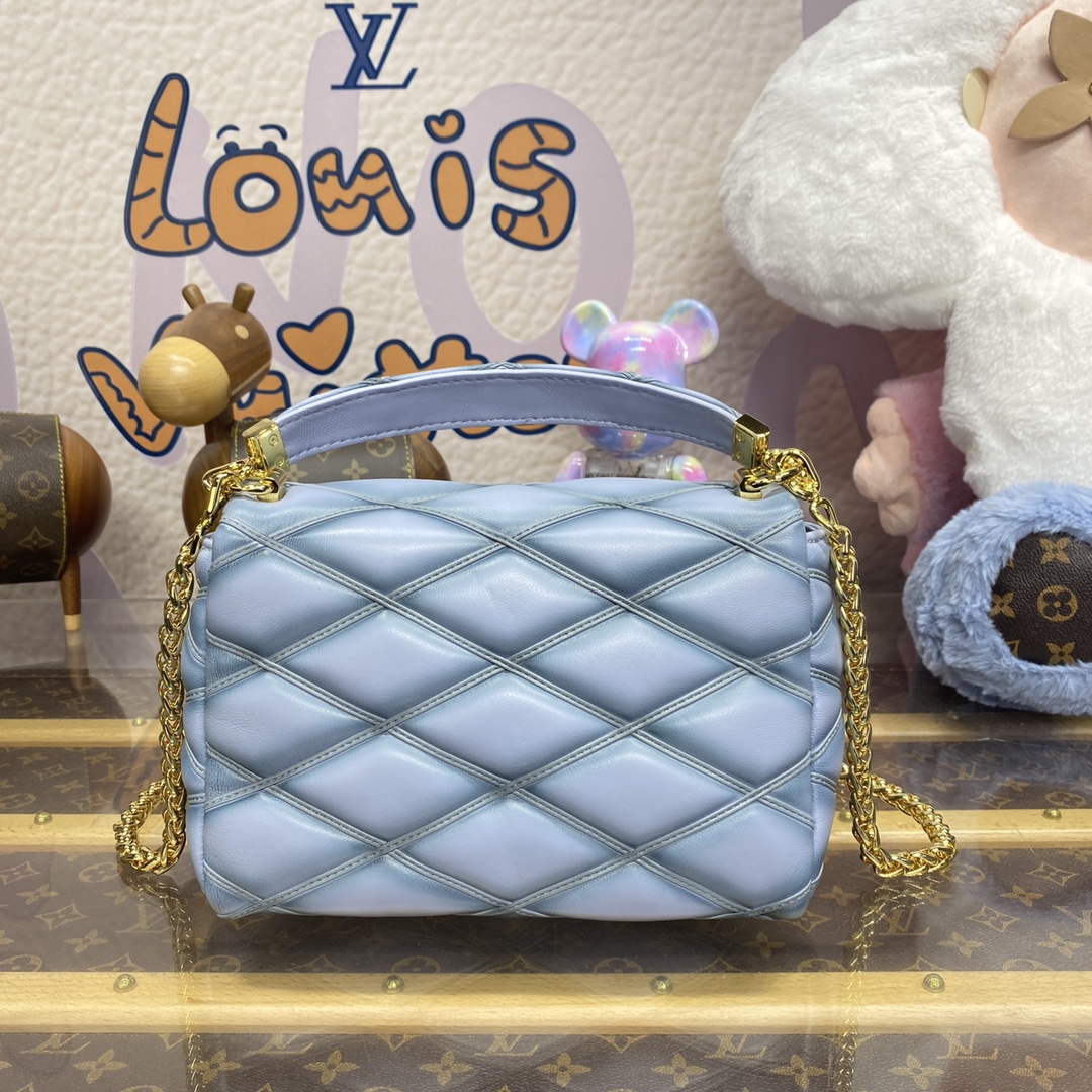 LV M24186 Louis Vuitton GO-14 MM Bag Foam Grey | lv m24186 louis vuitton go 14 mm bag foam grey 2