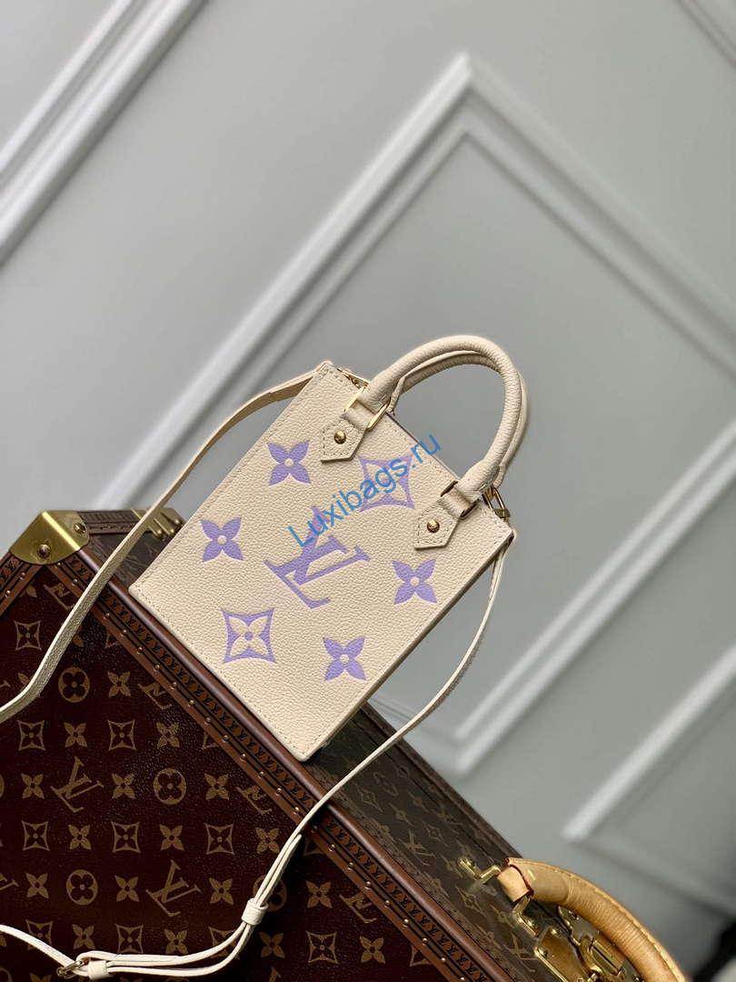 LV M81416 Louis Vuitton Petit Sac Plat Bag Taro Purple