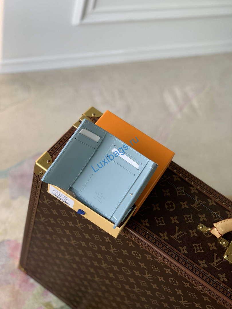 LV M81740 Louis Vuitton Pilot Wallet Light Blue | lv m81740 louis vuitton pilot wallet light blue 7