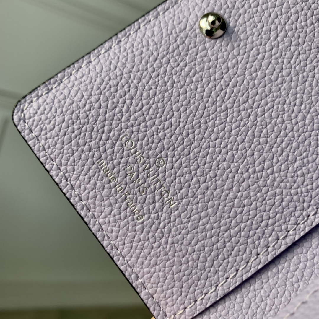 LV M82515 Louis Vuitton Cléa Wallet Monogram empreinte Purple | lv m82514 louis vuitton cl a wallet monogram empreinte purple 04