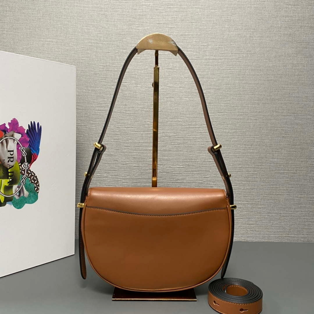 Prada 1BD365 Leather shoulder bag Brown | prada 1bd365 leather shoulder bag brown 002