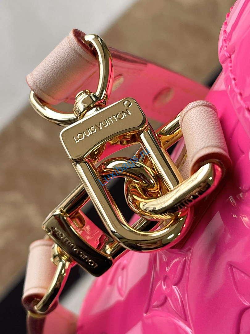 LV M24102 Louis Vuitton Astor Monogram Vernis Bag Neon Pink | lv m24102 louis vuitton astor monogram vernis bag neon pink 5