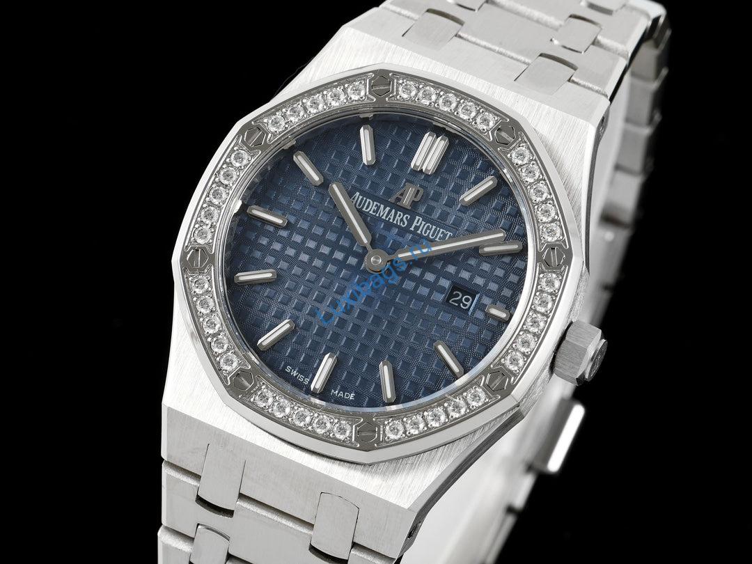 Audemars Piguet Women's 67650ST Royal Oak Quartz With Diamond AP600131 | audemars piguet womens 67650st royal oak quartz with diamond ap600131 03