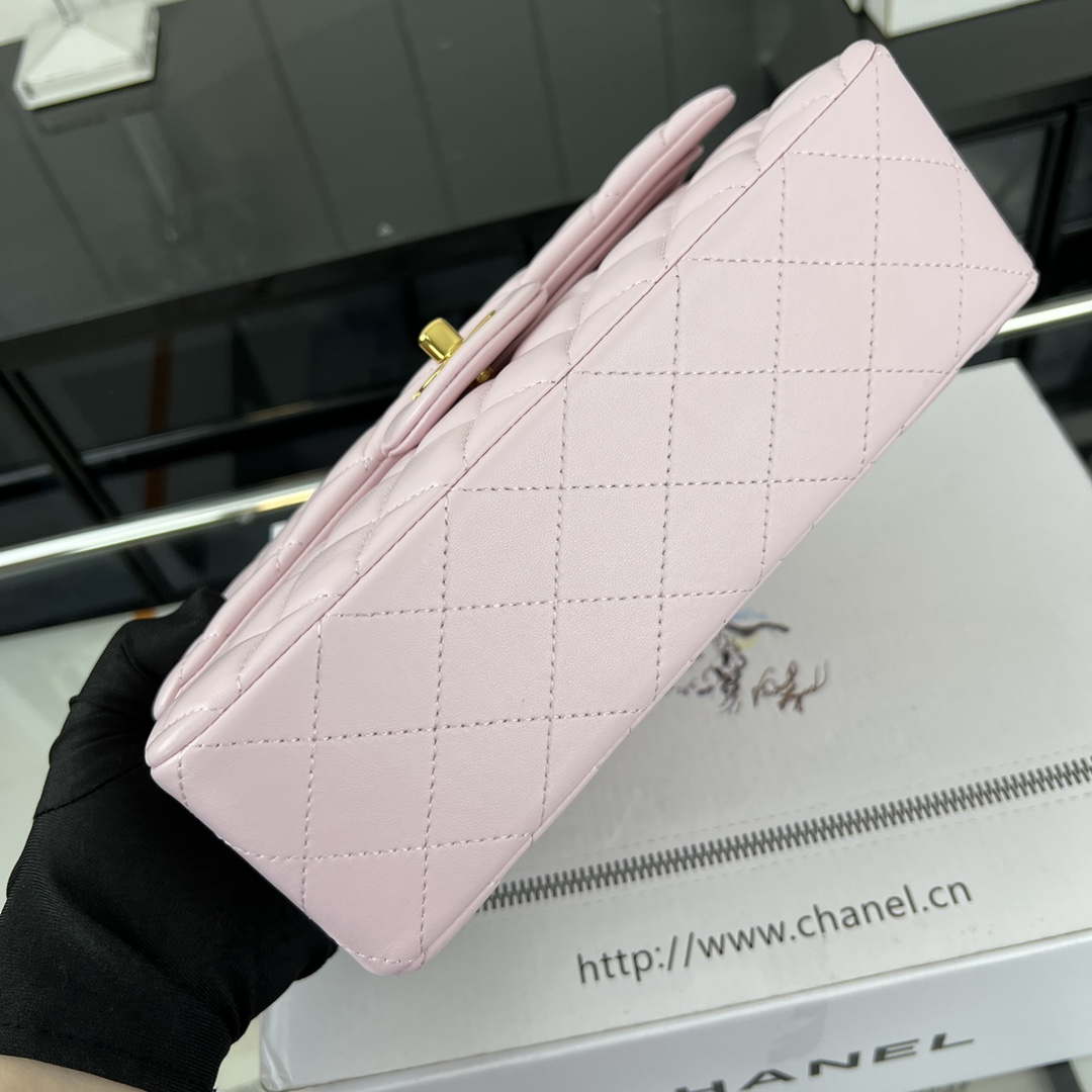 Chanel A01117 Flap Handbag Classic Bag Light Pink Lambskin | chanel a01117 flap handbag classic bag lambskin 05