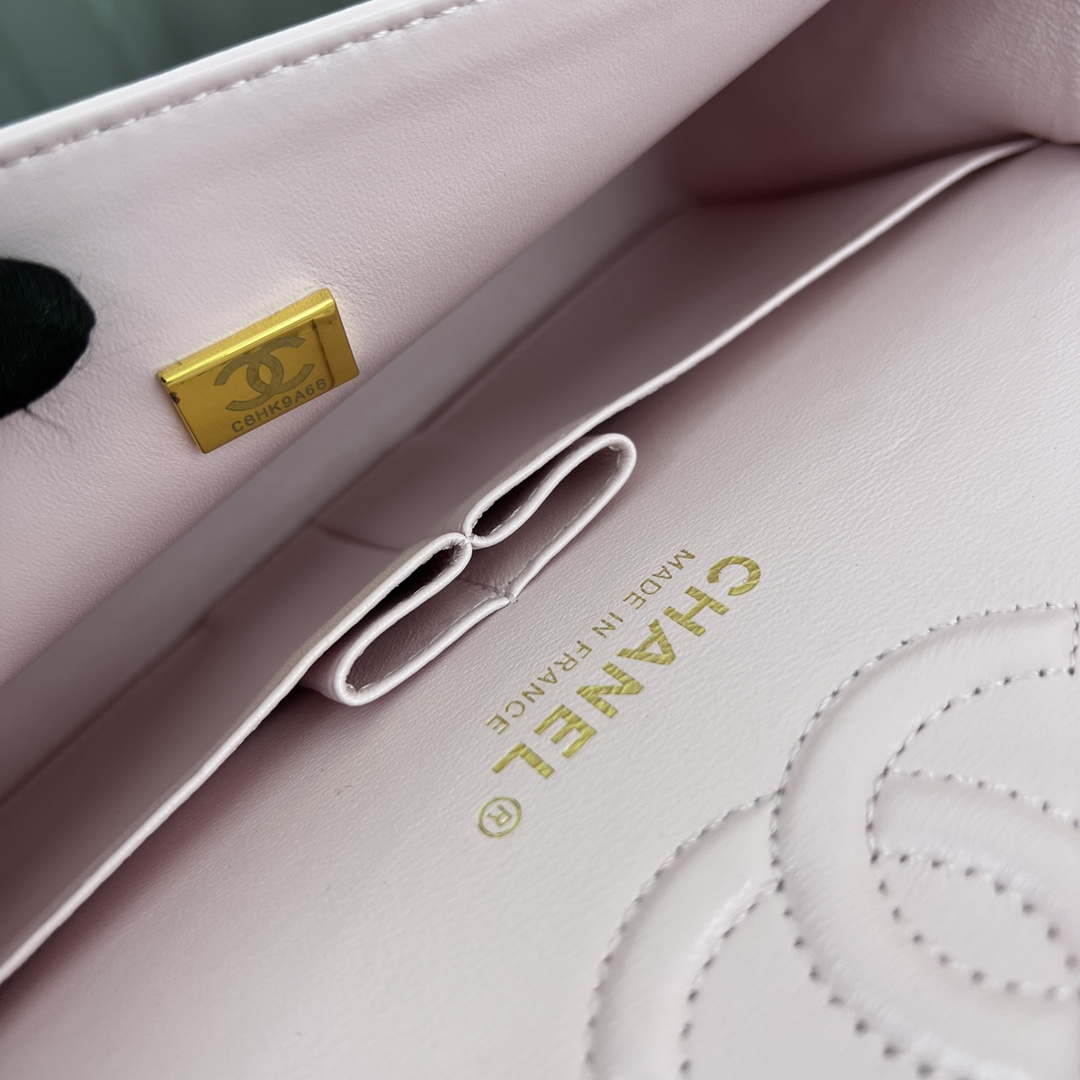 Chanel A01117 Flap Handbag Classic Bag Light Pink Lambskin | chanel a01117 flap handbag classic bag lambskin 09