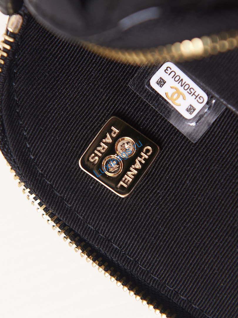 Chanel AP3345 Shell bag Patent Calfskin Black | chanel ap3345 shell bag patent calfskin black 08