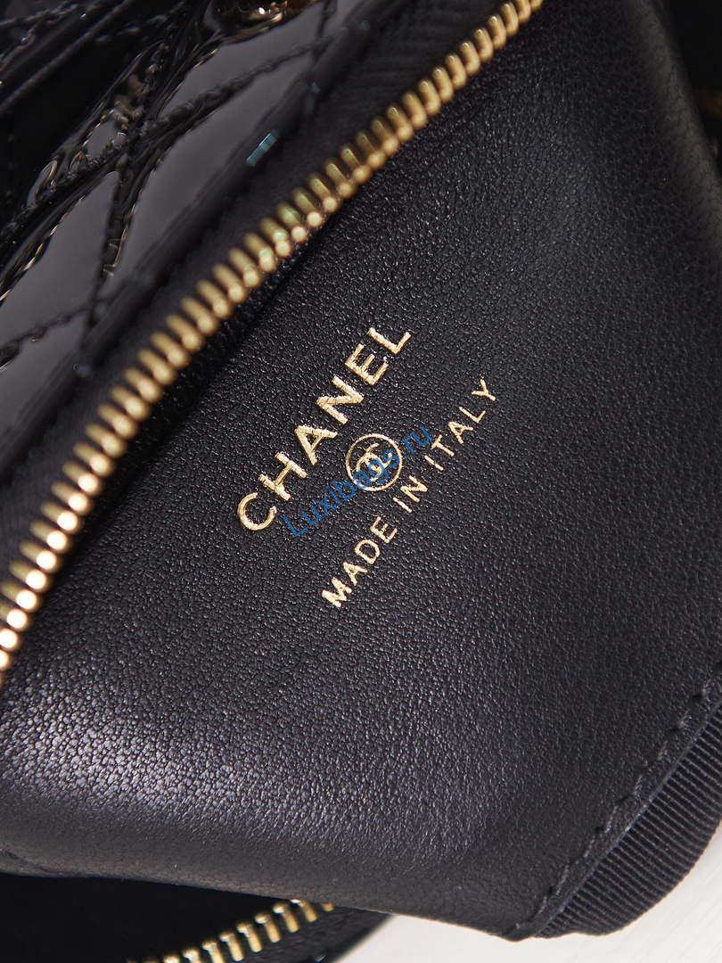 Chanel AP3345 Shell bag Patent Calfskin Black | chanel ap3345 shell bag patent calfskin black 09