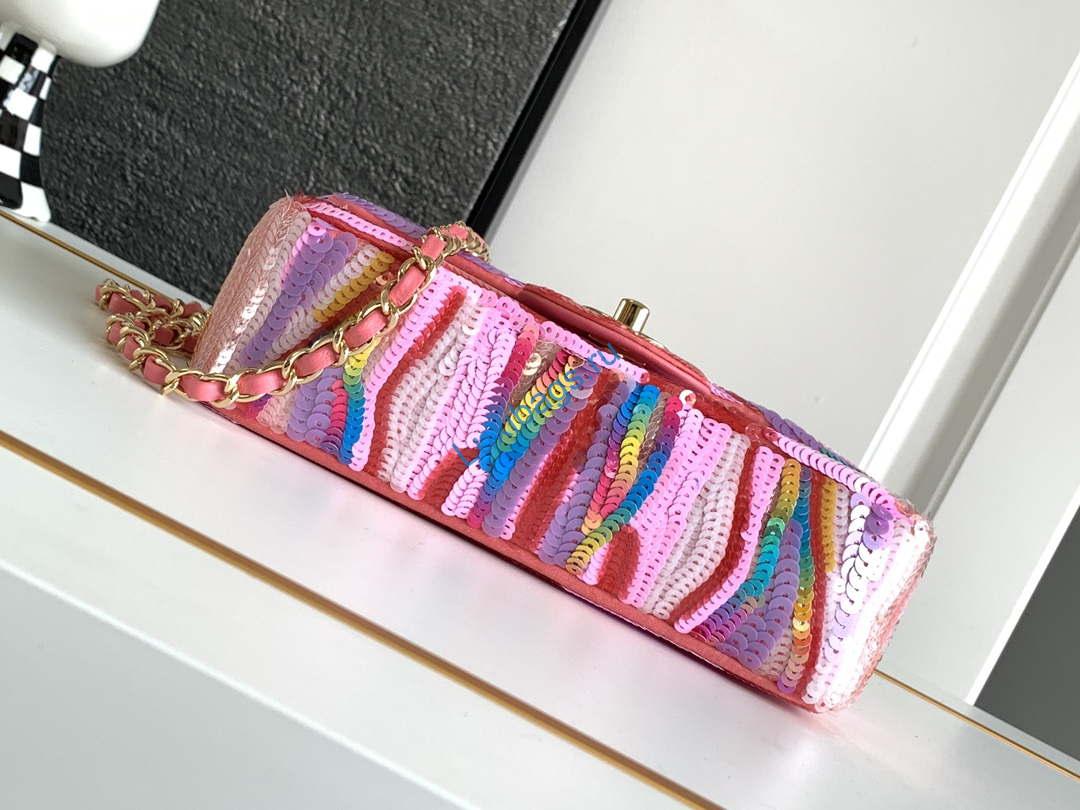 chanel as1116 24ss cf mini flap bag a69900 symphony gradient beads pink lambskin 3 Chanel AS1116 24SS CF Mini Flap Bag A69900 Symphony gradient beads Pink Lambskin | chanel as1116 24ss cf mini flap bag a69900 symphony gradient beads pink lambskin 04