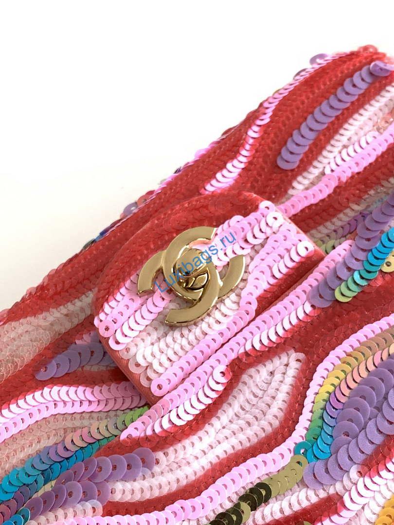 chanel as1116 24ss cf mini flap bag a69900 symphony gradient beads pink lambskin 4 Chanel AS1116 24SS CF Mini Flap Bag A69900 Symphony gradient beads Pink Lambskin | chanel as1116 24ss cf mini flap bag a69900 symphony gradient beads pink lambskin 05