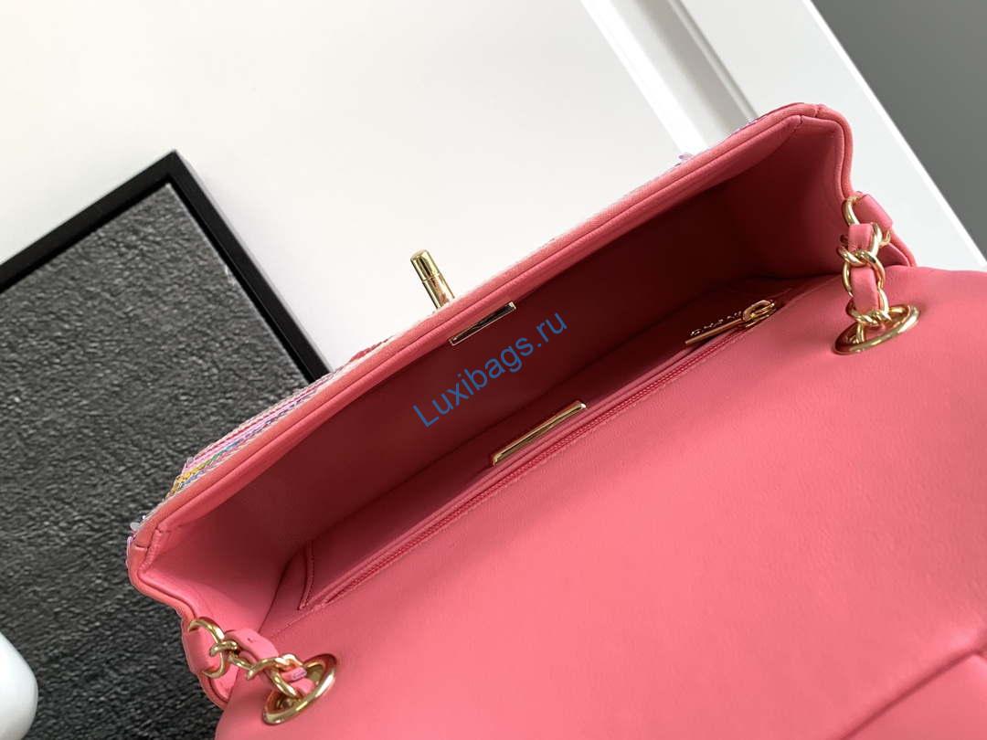 chanel as1116 24ss cf mini flap bag a69900 symphony gradient beads pink lambskin 6 Chanel AS1116 24SS CF Mini Flap Bag A69900 Symphony gradient beads Pink Lambskin | chanel as1116 24ss cf mini flap bag a69900 symphony gradient beads pink lambskin 07