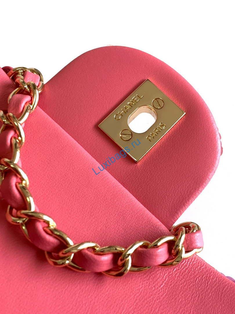 chanel as1116 24ss cf mini flap bag a69900 symphony gradient beads pink lambskin 7 Chanel AS1116 24SS CF Mini Flap Bag A69900 Symphony gradient beads Pink Lambskin | chanel as1116 24ss cf mini flap bag a69900 symphony gradient beads pink lambskin 08