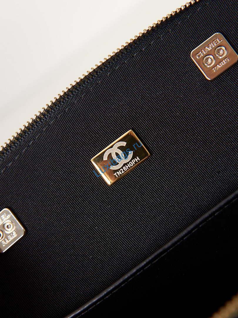 Chanel AS3969 Shell bag Patent Calfskin Black | chanel as3969 shell bag patent calfskin black 08