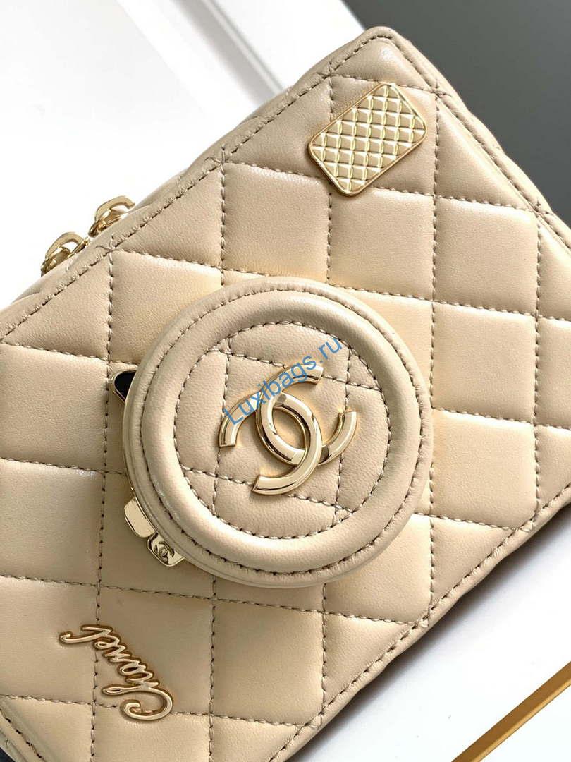 Chanel AS4817 Camera Case Apricot Lambskin Bag | chanel as4264 camera case apricot lambskin bag 05
