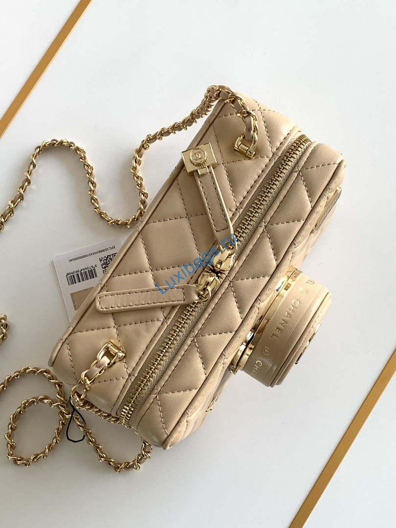 Chanel AS4817 Camera Case Apricot Lambskin Bag | chanel as4264 camera case apricot lambskin bag 06