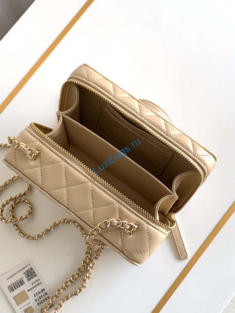 Chanel AS4817 Camera Case Apricot Lambskin Bag | chanel as4264 camera case apricot lambskin bag 08